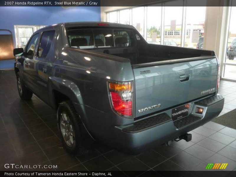 Steel Blue Metallic / Gray 2007 Honda Ridgeline RTX