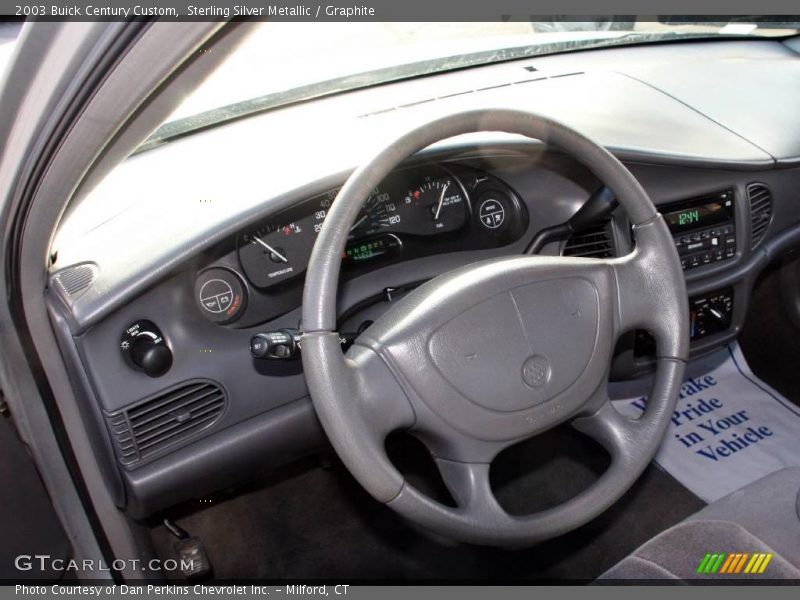 Sterling Silver Metallic / Graphite 2003 Buick Century Custom