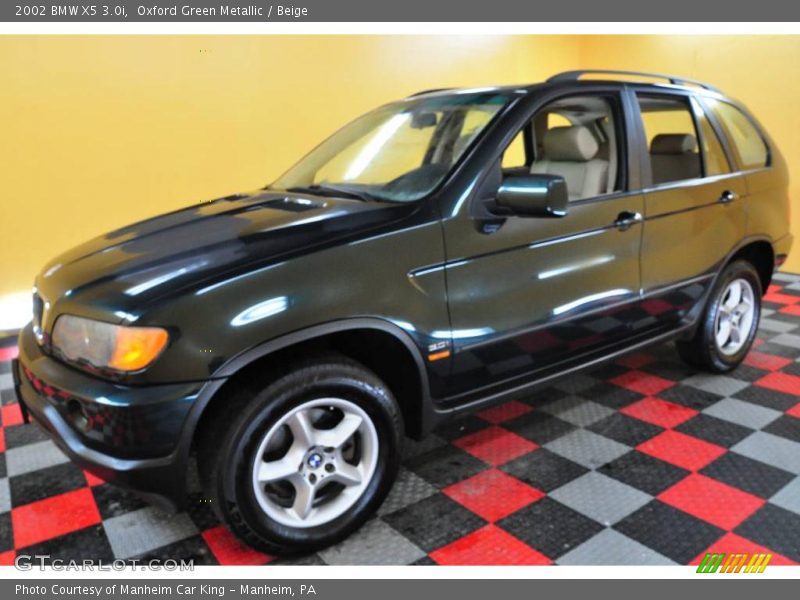 Oxford Green Metallic / Beige 2002 BMW X5 3.0i