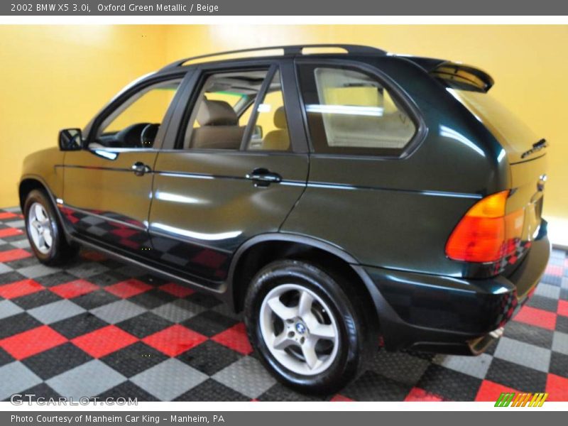Oxford Green Metallic / Beige 2002 BMW X5 3.0i
