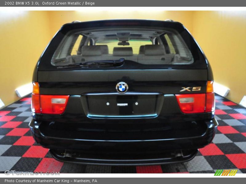 Oxford Green Metallic / Beige 2002 BMW X5 3.0i