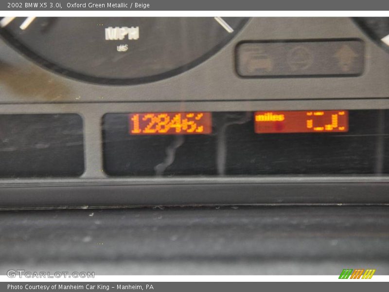 Oxford Green Metallic / Beige 2002 BMW X5 3.0i