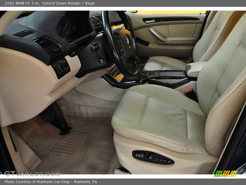 Oxford Green Metallic / Beige 2002 BMW X5 3.0i