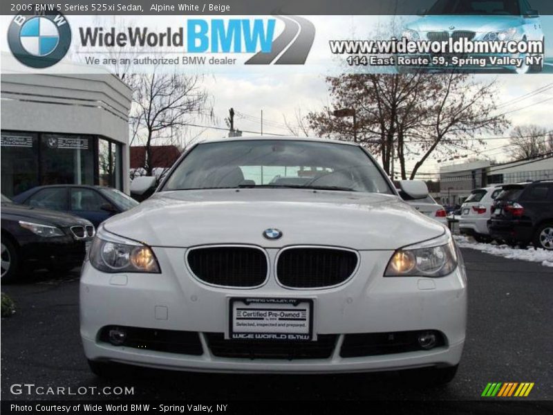 Alpine White / Beige 2006 BMW 5 Series 525xi Sedan