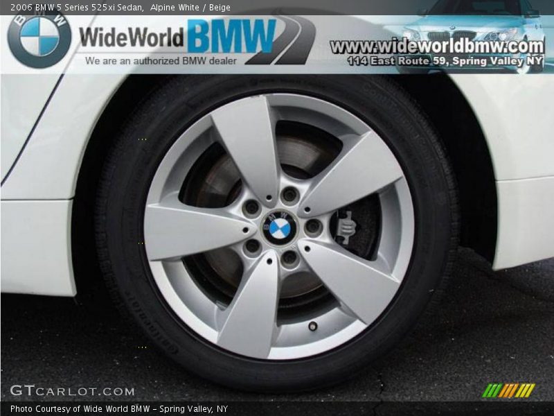 Alpine White / Beige 2006 BMW 5 Series 525xi Sedan