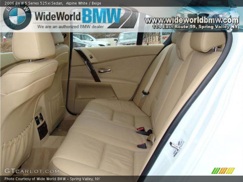 Alpine White / Beige 2006 BMW 5 Series 525xi Sedan