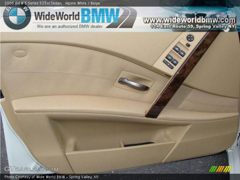 Alpine White / Beige 2006 BMW 5 Series 525xi Sedan