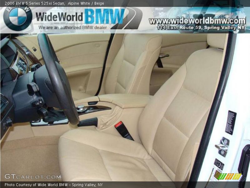 Alpine White / Beige 2006 BMW 5 Series 525xi Sedan