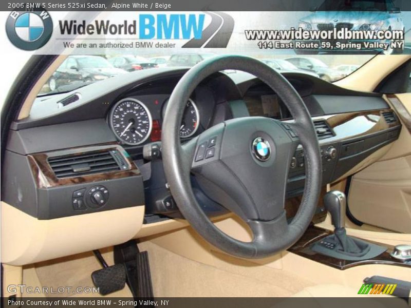 Alpine White / Beige 2006 BMW 5 Series 525xi Sedan