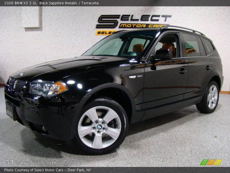 Black Sapphire Metallic / Terracotta 2006 BMW X3 3.0i