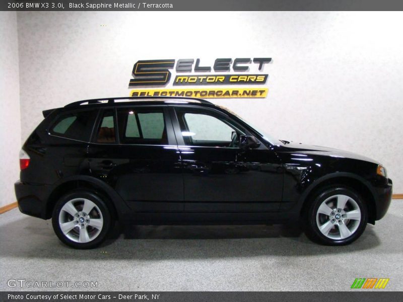 Black Sapphire Metallic / Terracotta 2006 BMW X3 3.0i