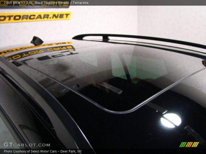 Black Sapphire Metallic / Terracotta 2006 BMW X3 3.0i