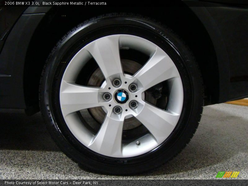 Black Sapphire Metallic / Terracotta 2006 BMW X3 3.0i