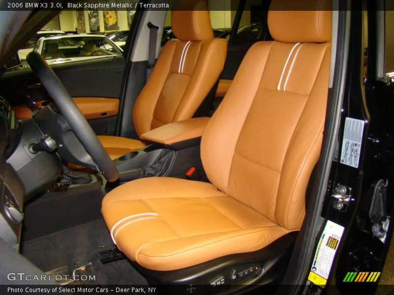 Black Sapphire Metallic / Terracotta 2006 BMW X3 3.0i