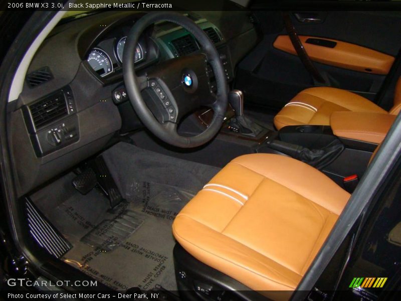 Black Sapphire Metallic / Terracotta 2006 BMW X3 3.0i