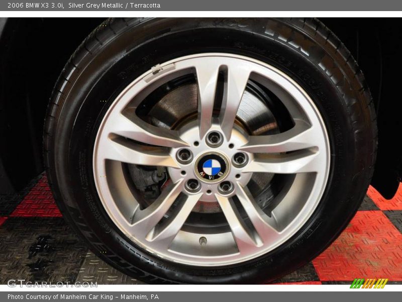 Silver Grey Metallic / Terracotta 2006 BMW X3 3.0i