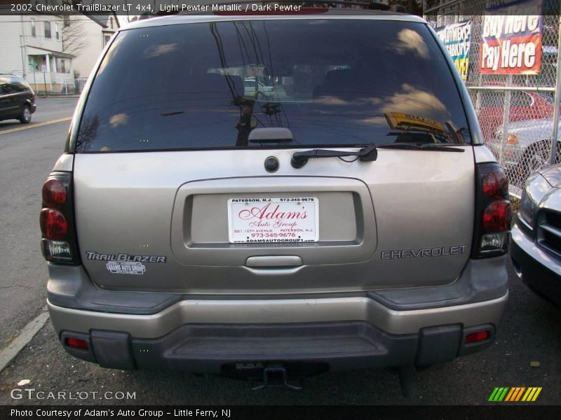Light Pewter Metallic / Dark Pewter 2002 Chevrolet TrailBlazer LT 4x4