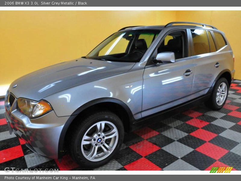 Silver Grey Metallic / Black 2006 BMW X3 3.0i