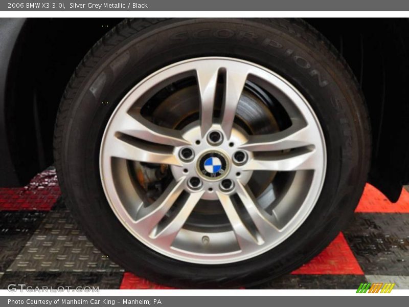 Silver Grey Metallic / Black 2006 BMW X3 3.0i