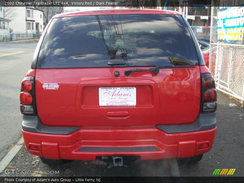 Victory Red / Dark Pewter 2002 Chevrolet TrailBlazer LTZ 4x4