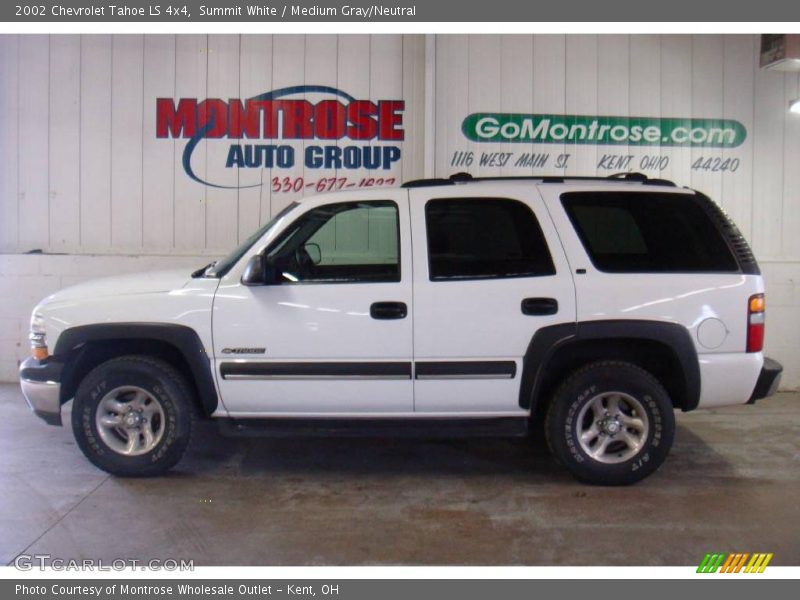 Summit White / Medium Gray/Neutral 2002 Chevrolet Tahoe LS 4x4