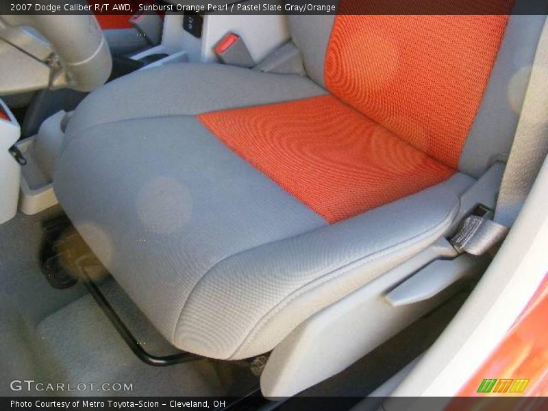 Sunburst Orange Pearl / Pastel Slate Gray/Orange 2007 Dodge Caliber R/T AWD