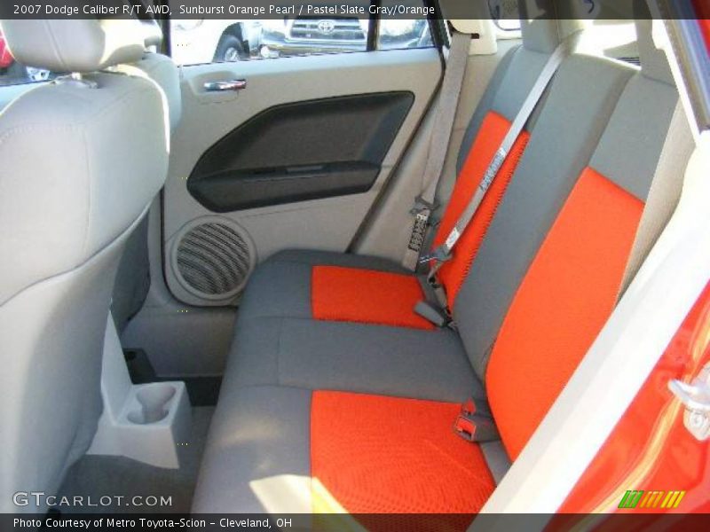 Sunburst Orange Pearl / Pastel Slate Gray/Orange 2007 Dodge Caliber R/T AWD