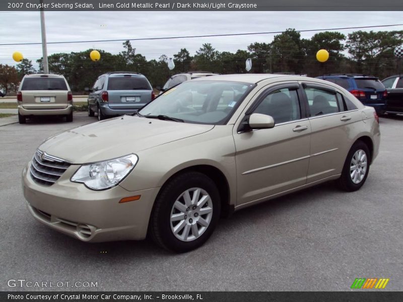 Linen Gold Metallic Pearl / Dark Khaki/Light Graystone 2007 Chrysler Sebring Sedan