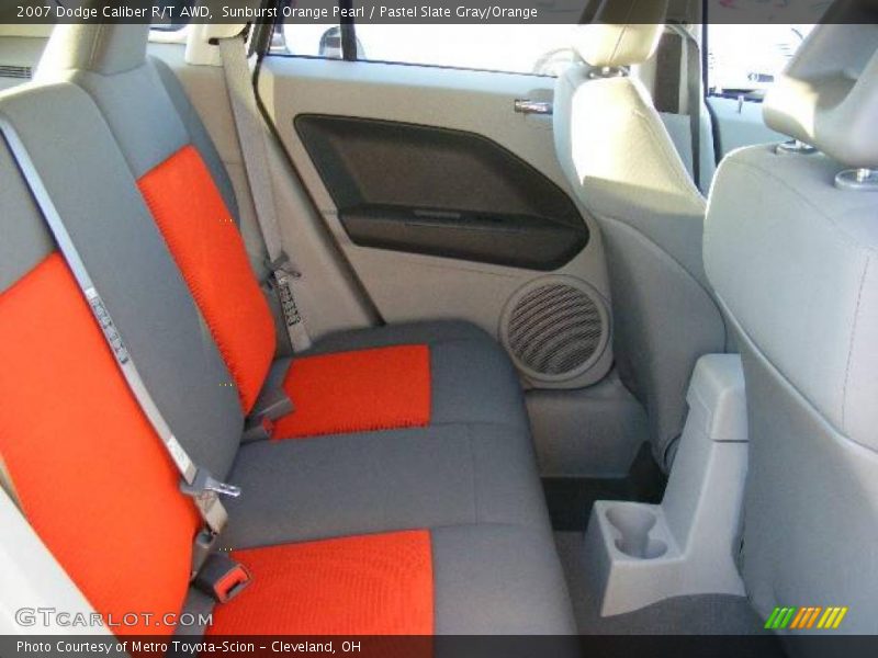 Sunburst Orange Pearl / Pastel Slate Gray/Orange 2007 Dodge Caliber R/T AWD