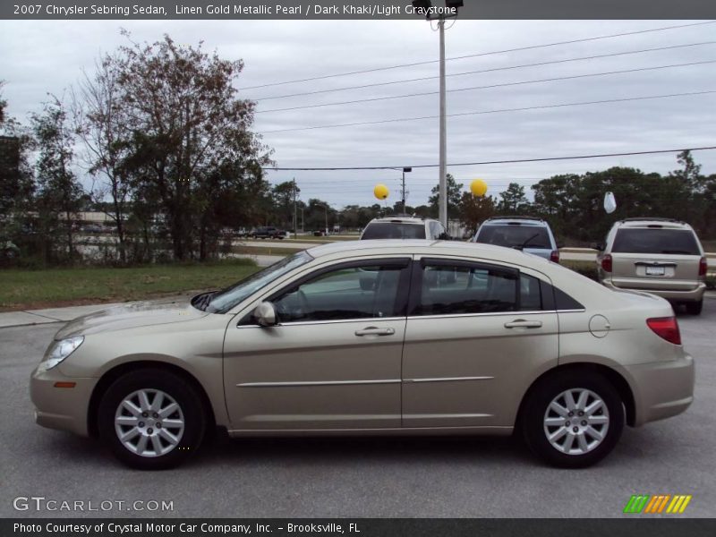 Linen Gold Metallic Pearl / Dark Khaki/Light Graystone 2007 Chrysler Sebring Sedan