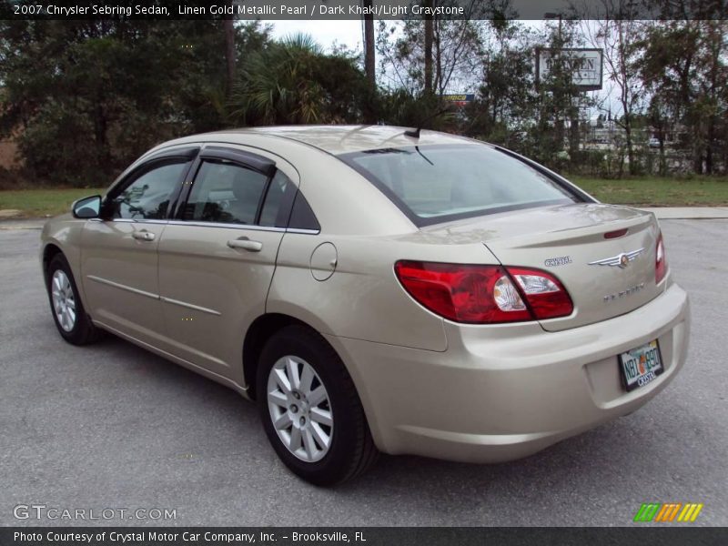 Linen Gold Metallic Pearl / Dark Khaki/Light Graystone 2007 Chrysler Sebring Sedan
