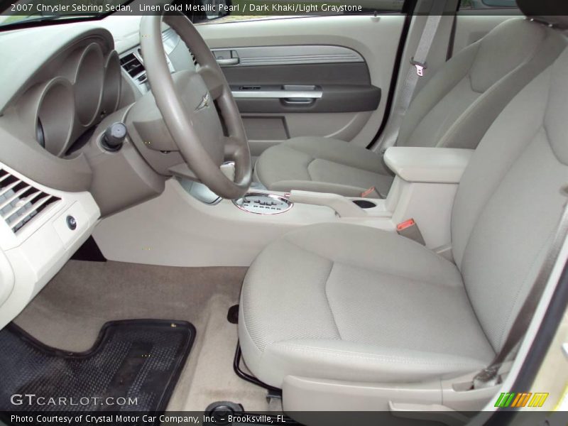 Linen Gold Metallic Pearl / Dark Khaki/Light Graystone 2007 Chrysler Sebring Sedan
