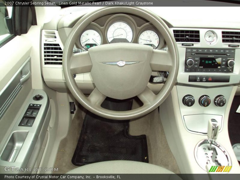 Linen Gold Metallic Pearl / Dark Khaki/Light Graystone 2007 Chrysler Sebring Sedan
