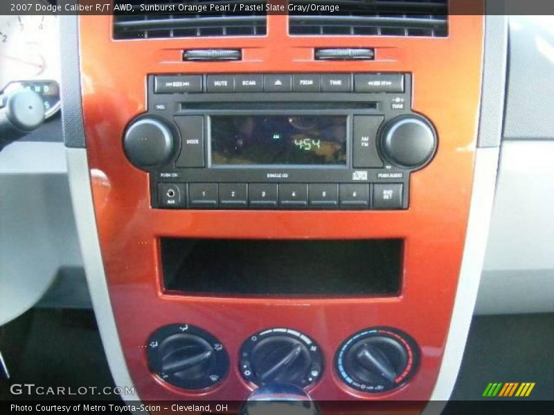 Sunburst Orange Pearl / Pastel Slate Gray/Orange 2007 Dodge Caliber R/T AWD