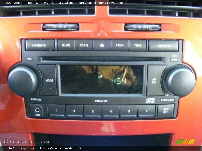 Sunburst Orange Pearl / Pastel Slate Gray/Orange 2007 Dodge Caliber R/T AWD