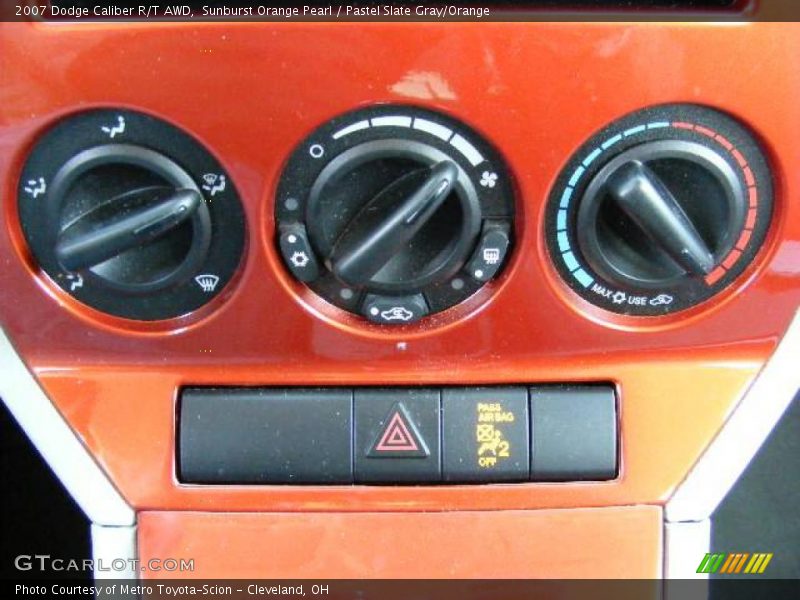 Sunburst Orange Pearl / Pastel Slate Gray/Orange 2007 Dodge Caliber R/T AWD