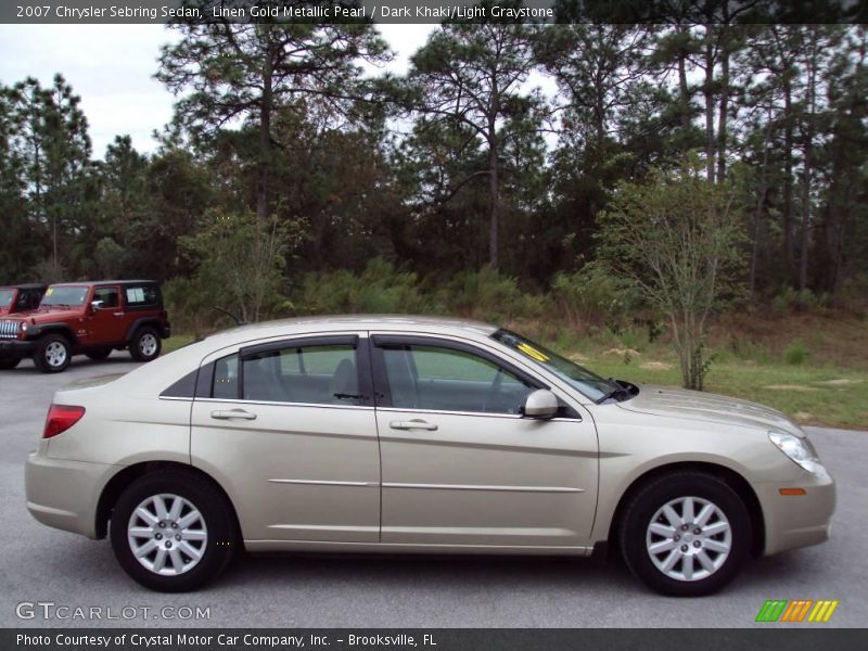 Linen Gold Metallic Pearl / Dark Khaki/Light Graystone 2007 Chrysler Sebring Sedan