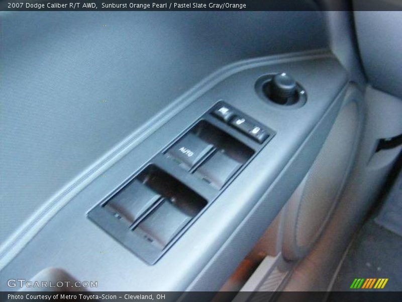 Sunburst Orange Pearl / Pastel Slate Gray/Orange 2007 Dodge Caliber R/T AWD