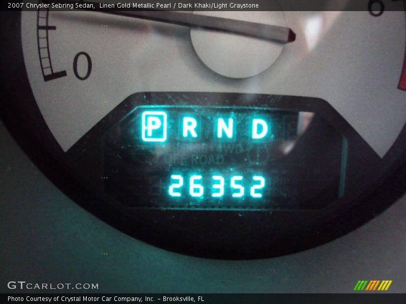 Linen Gold Metallic Pearl / Dark Khaki/Light Graystone 2007 Chrysler Sebring Sedan