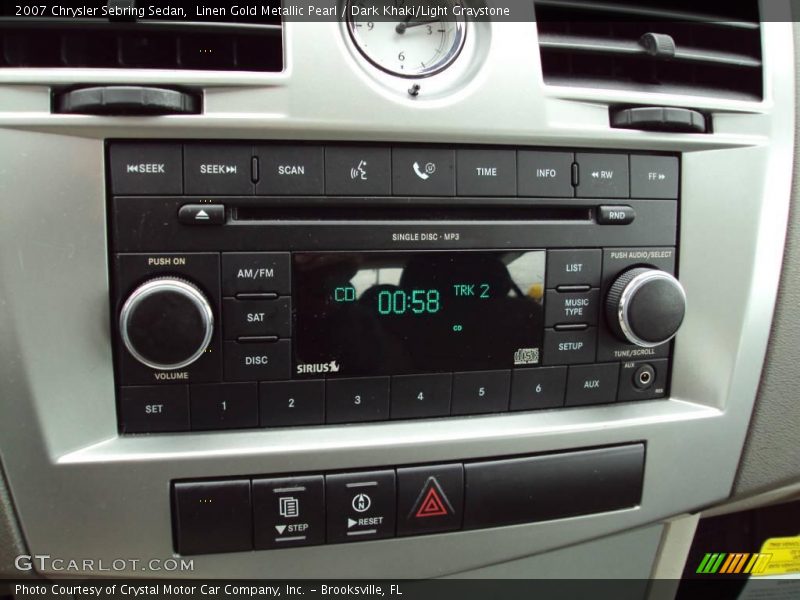 Linen Gold Metallic Pearl / Dark Khaki/Light Graystone 2007 Chrysler Sebring Sedan