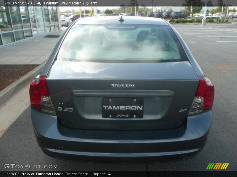 Titanium Grey Metallic / Quartz 2008 Volvo S40 2.4i