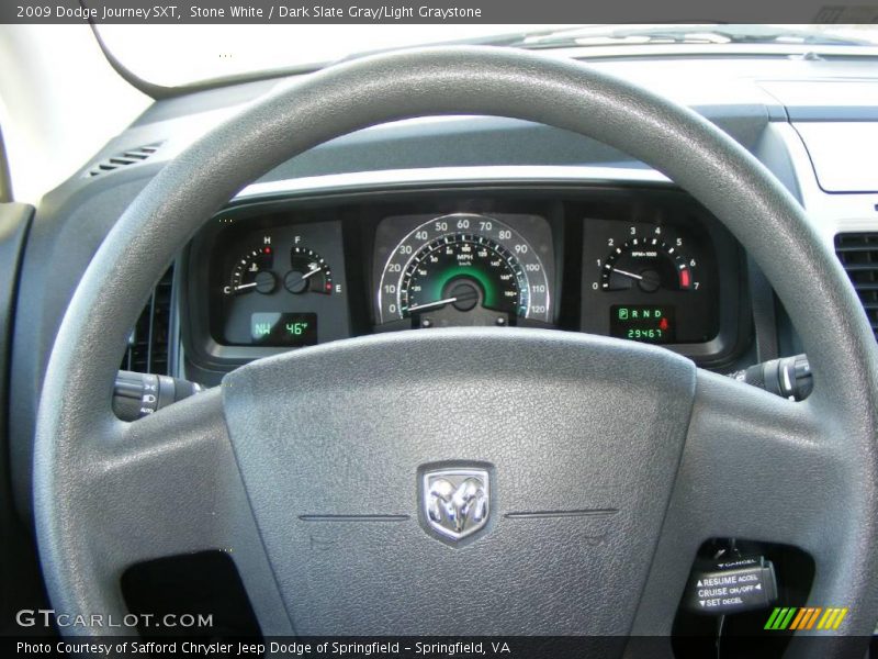 Stone White / Dark Slate Gray/Light Graystone 2009 Dodge Journey SXT