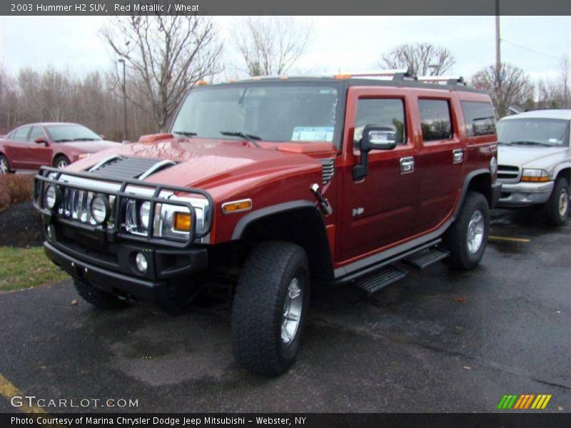 Red Metallic / Wheat 2003 Hummer H2 SUV