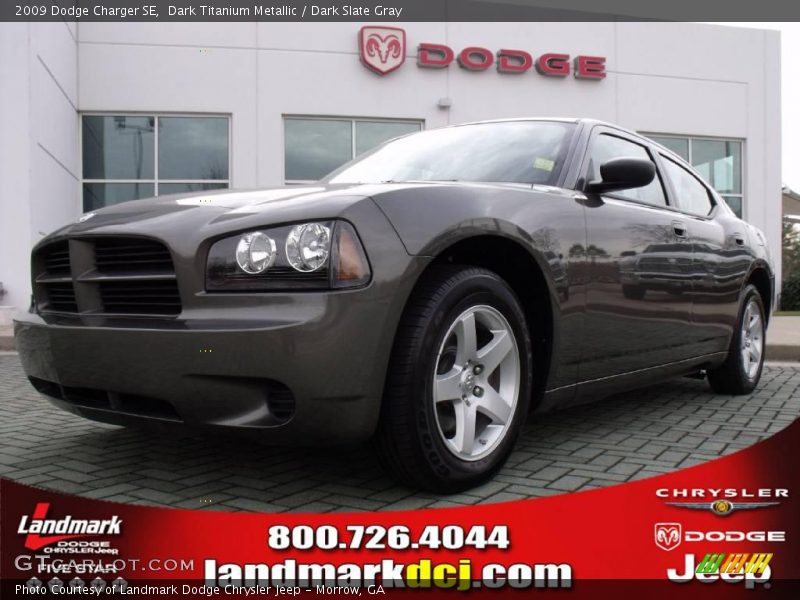 Dark Titanium Metallic / Dark Slate Gray 2009 Dodge Charger SE