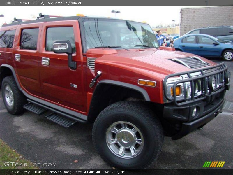 Red Metallic / Wheat 2003 Hummer H2 SUV