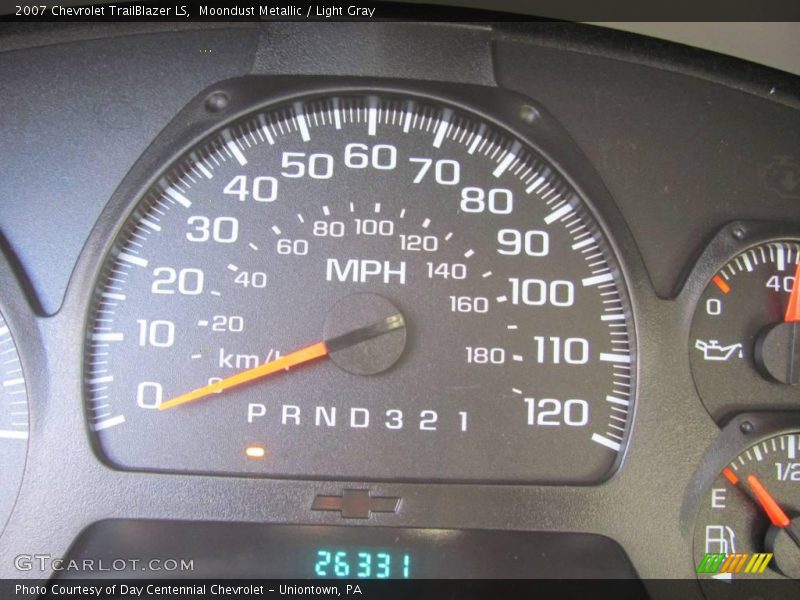 Moondust Metallic / Light Gray 2007 Chevrolet TrailBlazer LS