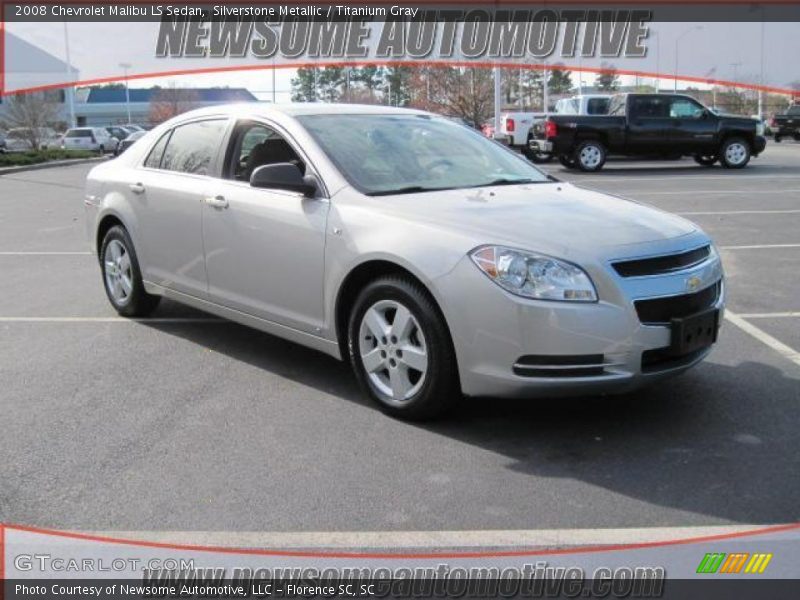 Silverstone Metallic / Titanium Gray 2008 Chevrolet Malibu LS Sedan