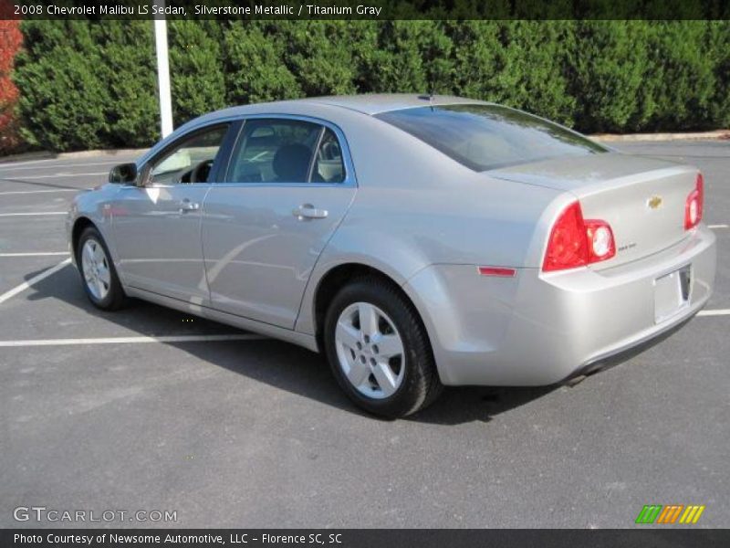 Silverstone Metallic / Titanium Gray 2008 Chevrolet Malibu LS Sedan