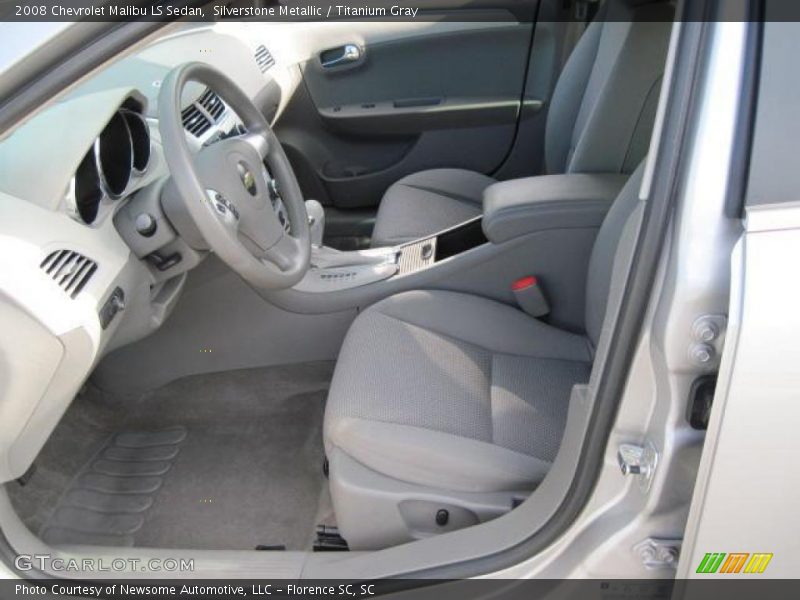 Silverstone Metallic / Titanium Gray 2008 Chevrolet Malibu LS Sedan