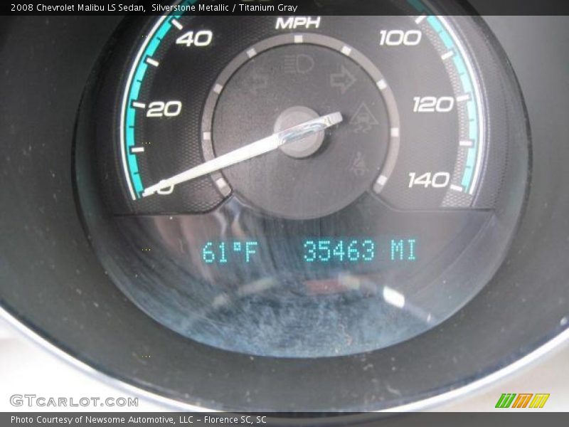 Silverstone Metallic / Titanium Gray 2008 Chevrolet Malibu LS Sedan